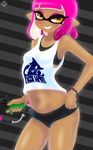  breasts clothing female hair humanoid inkling navel nintendo not_furry razplus solo splatoon video_games 