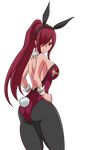  1girl admontanheiro backless_outfit bare_shoulders breasts draw ecchi erza_scarlet fairy_tail fanart large_breasts long_hair red_eyes red_hair solo 
