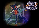  alligator baseball_bat bea_(nitw) cat chochi cigarette crocodilian feline female mae_(nitw) mammal night_in_the_woods reptile scalie 