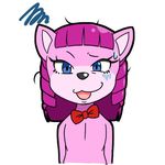 artist_request blue_eyes cat furry pink_hair tongue 
