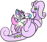  eeveelution female feral goo goodra nintendo pok&eacute;mon pussy size_difference sylveon take_your_pick tongue tongue_out trout_(artist) video_games 