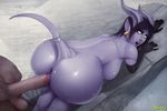  bent_over big_breasts big_butt big_penis breasts butt clothing draenei female humanoid nyuunzi penetration penis pussy video_games warcraft 
