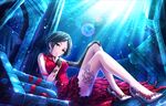  arch arm_tattoo artist_request bare_legs bare_shoulders blue blue_hair breasts caustics cocktail_dress dress earrings elbow_gloves fingerless_gloves flower full_body gloves green_eyes hand_on_own_chin hand_on_own_knee hayami_kanade head_tilt high_heels idolmaster idolmaster_cinderella_girls idolmaster_cinderella_girls_starlight_stage jewelry knees_up lace leg_tattoo legs lens_flare light_rays light_smile looking_at_viewer medium_breasts mismatched_gloves nail_polish no_socks official_art parted_lips pillar red_dress red_nails ruins short_hair sitting sleeveless sleeveless_dress solo stiletto_heels sunbeam sunlight tattoo underwater yellow_eyes 