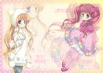  fixme gap gray_pantyhose nostalgic_barbie okazaki_anko pink_pantyhose tights 