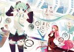  aqua_eyes aqua_hair bad_id bad_pixiv_id chris4708 double_lariat_(vocaloid) engrish gekokujou_(vocaloid) hatsune_miku headphones headset kagamine_len kagamine_rin kaito kamui_gakupo long_hair megurine_luka meiko melt_(vocaloid) multiple_girls necktie pink_hair ranguage skirt smile thighhighs toeto_(vocaloid) twintails very_long_hair vocaloid zettai_ryouiki 