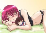  blush character_doll closed_eyes doll drooling kiyosumi_school_uniform lingerie lying midriff miyanaga_saki miyanaga_teru mochizuki_kazuto navel on_side panties pillow saki saliva school_uniform serafuku side-tie_panties sleeping solo tank_top underwear 