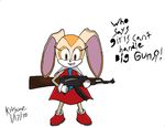  ak-47 assault_riffle avtomat_kalashnikova bunny bunnygirl cream cream_the_rabbit deviantart elly flat_chest furry girl gloves highres kitsune kitsune_elly rabbit rifle skirt sonic weapon 