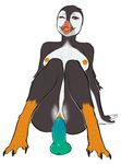  2017 anthro areola avian beak bird black_feathers breasts butt claws clitoris dildo feathers female masturbation nipples nude one_eye_closed open_mouth orange_nipples orange_pussy pearl_(boolean) penetration puffin pussy sex_toy shysiren simple_background solo toe_claws vaginal vaginal_penetration white_background white_feathers wink 