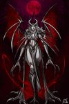  amazing animated big_breasts breasts cleavage clothed clothing demon female horn not_furry osmar-shotgun solo wings 