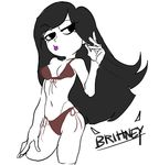  1girl bikini black_hair brittney_wong lipstick purple_lipstick star_vs_the_forces_of_evil 