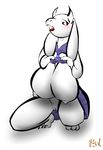  anthro big_breasts blush breasts caprine claws clothing female fur goat mammal nipples open_mouth pussy rhulex toriel undertale video_games white_fur 