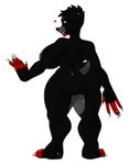  &lt;3 2017 alpha_channel animatronic anthro bear bedroom_eyes big_breasts big_butt biohazard(fredkakes) black_fur black_nose breasts butt claws digital_media_(artwork) fan_character female five_nights_at_freddy&#039;s five_nights_at_freddy&#039;s_4 fredkakes fur half-closed_eyes hi_res huge_breasts looking_at_viewer looking_back machine mammal nude orange_eyes rear_view robot seductive simple_background smile solo standing teeth thick_thighs transparent_background video_games wide_hips 
