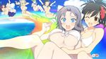  6+girls asuka_(senran_kagura) ayame_(senran_kagura) bikini hikage_(senran_kagura) multiple_girls murasaki_(senran_kagura) senran_kagura swimsuit tagme yomi_(senran_kagura) yumi_(senran_kagura) 