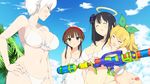  4girls bikini miyabi_(senran_kagura) multiple_girls ryoubi_(senran_kagura) ryouki_(senran_kagura) ryouna_(senran_kagura) senran_kagura swimsuit tagme 