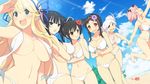  6+girls asuka_(senran_kagura) ayame_(senran_kagura) bikini hibari_(senran_kagura) ikaruga_(senran_kagura) katsuragi_(senran_kagura) miyabi_(senran_kagura) multiple_girls senran_kagura swimsuit tagme 