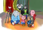  ape armadillo artist_request character_request elephant furry koala pig sing_(movie) 