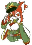  artist_request cat eye_patch furry hat red_eyes red_hair short_hair 