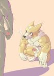  abs anthro canine fur husky_(artist) koreanhusky male mammal muscular muscular_male nipples pecs penis 