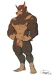  2017 abs anthro big_muscles canine fur husky_(artist) koreanhusky male mammal muscular muscular_male pecs 