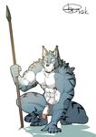  2017 abs anthro better_version_at_source big_muscles canine fur husky_(artist) koreanhusky male mammal muscular muscular_male nipples pecs penis striped_fur stripes 