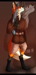  anthro canine clothing fox male mammal pose ranged_weapon raygun weapon 