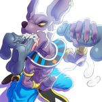  2017 abs anthro beerus cat clothed clothing cum cumshot digital_drawing_(artwork) digital_media_(artwork) dragon_ball dragon_ball_super ear_piercing ejaculation erection feline fellatio fur gerkk group group_sex handjob hi_res jewelry kneeling male male/male mammal masturbation open_mouth oral orgasm penis piercing purple_fur purple_nose sex simple_background solo_focus teeth tongue tongue_out vein veiny_penis white_background yellow_eyes 