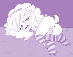  anthro anus butt clothing drooling fan_character female fingering gardenia_the_lamb_(character) hair half-closed_eyes hearlesssoul legwear long_hair open_mouth pussy pussy_juice saliva socks solo sonic_(series) tongue 