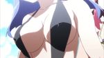  2girls animated animated_gif aresta_blanket beach bikini breasts cleavage erect_nipples fight_ippatsu!_juuden-chan!! glasses large_breasts multiple_girls plug_cryostat swimsuit 