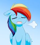  2017 blue_feathers equine eyes_closed feathered_wings feathers female feral friendship_is_magic hair hi_res long_hair mammal momomistress multicolored_hair my_little_pony open_mouth pegasus rainbow_dash_(mlp) rainbow_hair sigh simple_background solo wings 