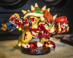  blood bloody_clothes bowser death disembodied_arm disembodied_head figure full_body hat mario mario_(series) photo shell 