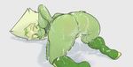  alien anal anus blushmallet butt cartoon_network clothing cum cum_everywhere cum_in_ass cum_in_pussy cum_inside cum_on_butt cum_on_feet female gem_(species) green_hair hair humanoid legwear messy not_furry peridot_(steven_universe) socks steven_universe 