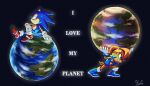 2025 5_fingers anthro archie_comics blue_boots blue_clothing blue_eyes blue_footwear boots chipmunk clothing duo earth eulipotyphlan female fingers footwear gloves green_eyes ground_squirrel handwear hedgehog hi_res holding_planet jacket male mammal planet quills_(anatomy) red_clothing red_footwear rodent sally_acorn sciurid sega shoes smile sonic_the_hedgehog sonic_the_hedgehog_(archie) sonic_the_hedgehog_(comics) sonic_the_hedgehog_(series) tail thepinkgalaxy topwear white_clothing white_gloves white_handwear