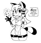 2024 4_fingers alyx_(buxy) anthro big_breasts bottomwear breasts buxy canid canine cleavage clothed clothed_anthro clothed_female clothing digital_drawing_(artwork) digital_media_(artwork) egyptian egyptian_clothing english_text eye_through_hair eyebrow_through_hair eyebrows female female_anthro fingers front_view hair hi_res loincloth magic_user mammal mouth_closed navel_outline portrait raccoon_dog simple_background smile solo tail tanuki text three-quarter_portrait translucent translucent_hair usekh white_background wide_hipped_anthro wide_hipped_female wide_hips