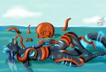  anthro cat cephalopod feline female mammal marine octopus pussy sea sex tentacles water yenza 