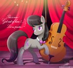  2017 black_hair cello dialogue english_text equine female friendship_is_magic hair horse mammal musical_instrument my_little_pony octavia_(mlp) pony purple_eyes solo text the-butcher-x 