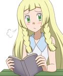  blush book green_eyes kuro_hopper lillie_(pokemon) pokemon pokemon_(game) pokemon_sm 