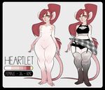  anthro clothed clothing female looking_at_viewer mammal model_sheet mouse nude rodent slightly_chubby solo standing teil wide_hips 