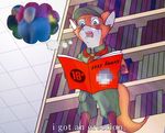  anthro blpanda book butt canine child cute disney erection fox humor jojo&#039;s_bizarre_adventure judy_hopps kira lagomorph library magazine male mammal meme nick_wilde parody rabbit simple_background sweat yoshikage_kira young zootopia 