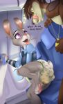  &lt;3 aircraft airplane character_request clothed clothing dialogue diaper disney duo eyebrows eyelashes feces female hi_res judy_hopps lagomorph mammal messy_diaper mistydash open_mouth pocket_watch pooping rabbit reptile scalie scat snake soiling soiling_diaper tongue tongue_out urine watersports wet_diaper wetting zootopia 