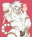  bulge feline magan male mammal muscular pecs solo tiger tokyo_afterschool_summoners 