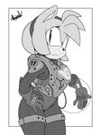  2017 absurd_res amy_rose anthro argento destiny_(video_game) female hair hi_res monochrome solo sonic_(series) spacesuit 
