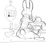  2017 anthro black_and_white clothed clothing disney female group lagomorph mammal monochrome rabbit replytoanons sitting television violet_hopps_(zootopia) zootopia 