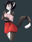  anthro clothed clothing feline female fur hair looking_at_viewer mammal smile solo standing theredghost wide_hips 