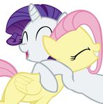  alpha_channel cute digital_media_(artwork) duo equine eyelashes eyes_closed feathers female feral fluttershy_(mlp) friendship_is_magic fur hair happy horn hug mammal my_little_pony open_mouth pegasus pink_hair purple_hair rarity_(mlp) simple_background smile teeth tongue unicorn unknown_artist white_fur wings yellow_feathers yellow_fur 
