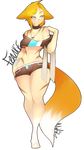  animal_humanoid blush breasts canine clothed clothing collar female fox fox_humanoid humanoid jewelry mammal necklace nipples nite solo standing wide_hips 