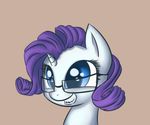  blue_eyes braces cute digital_media_(artwork) equine eyelashes eyewear friendship_is_magic glasses handsockz happy horn mammal my_little_pony portrait rarity_(mlp) smile solo teenager teeth unicorn young 