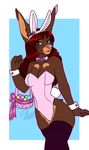 anthro bow_tie canine clothed clothing corset easter_egg female hiddenwolf lingerie looking_at_viewer mammal smile solo standing wide_hips 