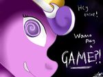  english_text equine female friendship_is_magic grin horse looking_at_viewer mammal my_little_pony pony screwball_(mlp) smile solo spiral text unknown_artist 