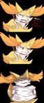  ... 2017 ambiguous_gender angry black_background braixen canine collar creepy dialogue dipstick_tail english_text fox fur looking_at_viewer mammal multicolored_tail nintendo nude open_mouth pillow pok&eacute;mon red_eyes red_fur sharp_teeth simple_background smile solo stick teeth text unknownlifeform video_games white_fur yellow_fur 