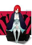  bad_id bad_pixiv_id bangs blurry bow breasts brooch cleavage closed_mouth depth_of_field dress eyelashes full_body gorikiri hair_ribbon izetta jacket jewelry long_sleeves looking_at_viewer medium_breasts own_hands_together pantyhose red_eyes red_hair revision ribbon shade short_hair shuumatsu_no_izetta silhouette sitting smile solo suitcase weapon white_bow white_dress white_legwear wide_sleeves 